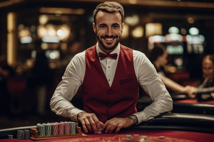 Live dealer blackjack table